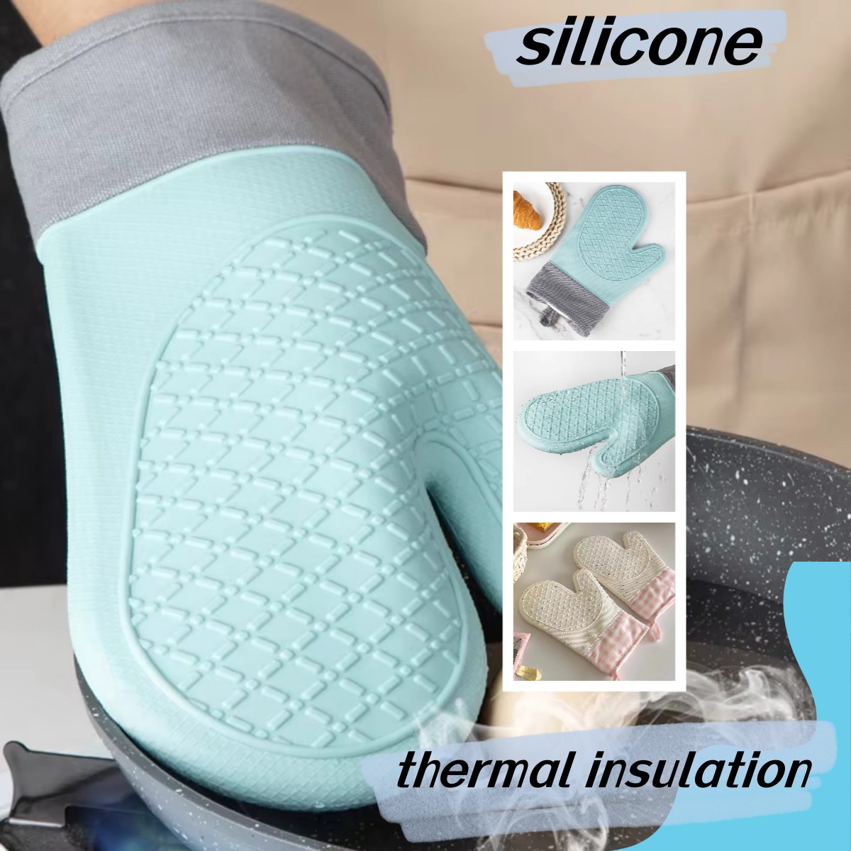 Oven Mitt Silicone - 1PC Nette Silikon Küche Einzigen Ofen